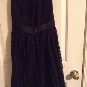 Strapless black dress WHBM